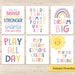Playroom Printables Set of 6 Nursery Wall Art Boys Room - Etsy
