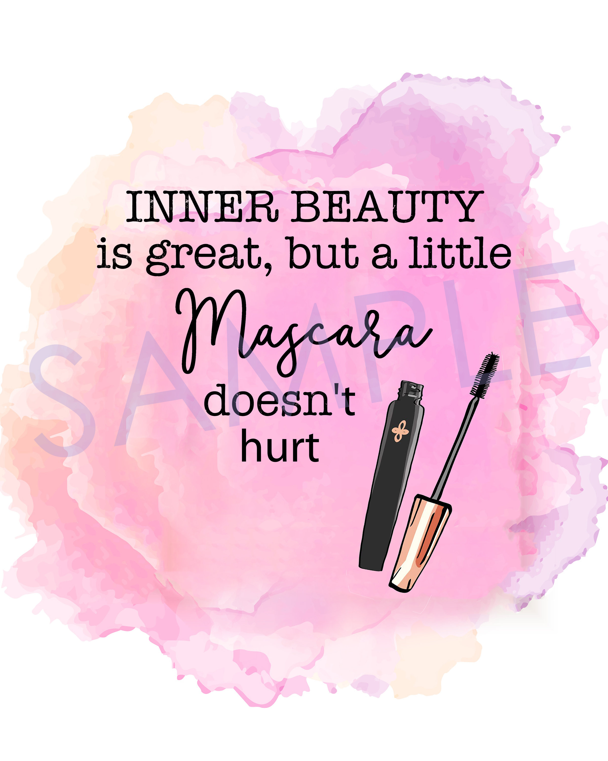 Printable Makeup Wall Art Studio Decor Pink Gift for Makeup Etsy