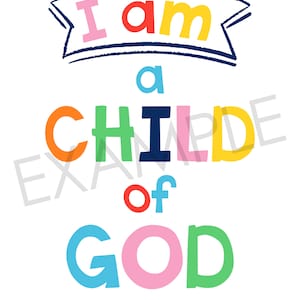 Christian Kids Room, Inspirational Printable Wall Art, Kids Room ...