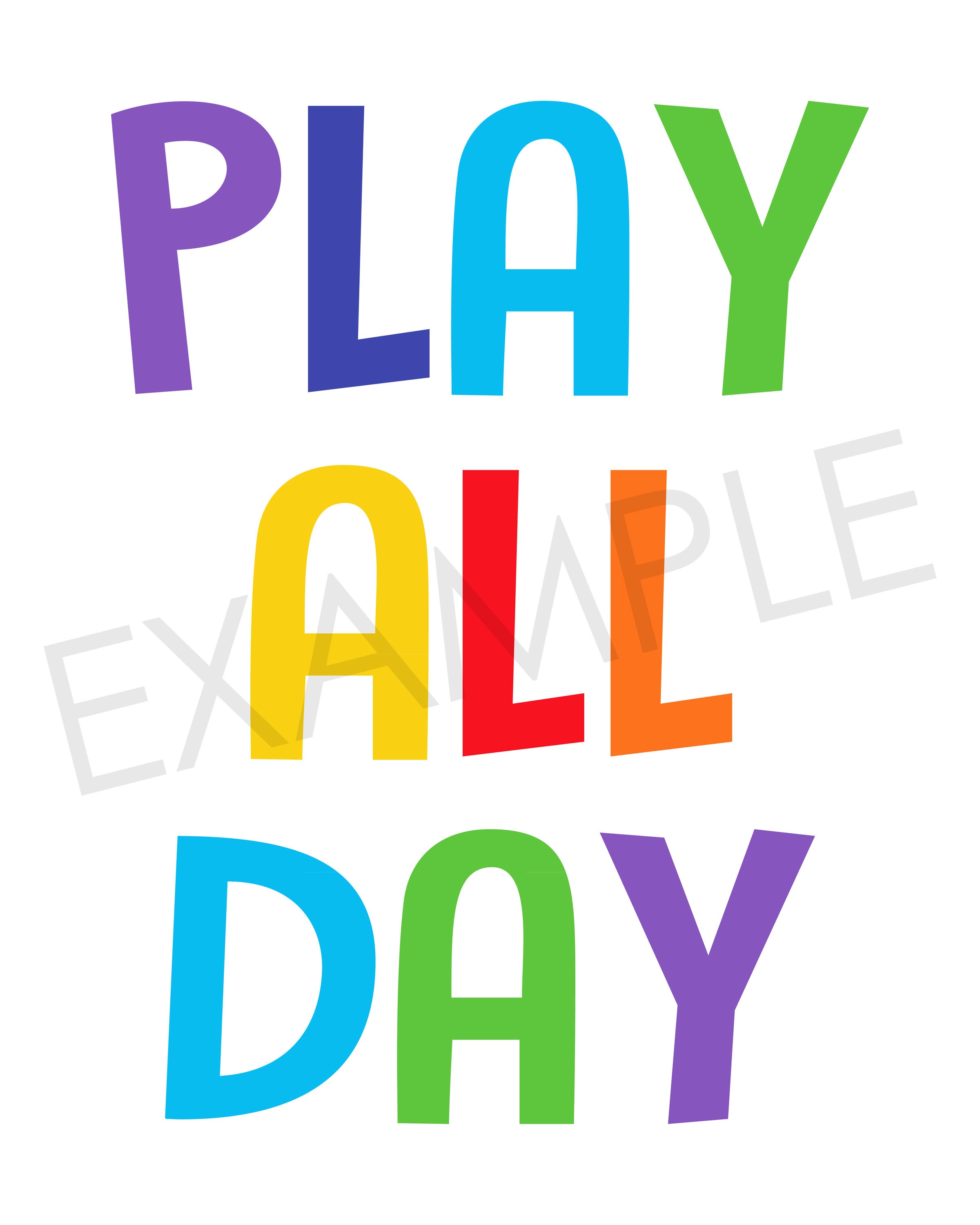 Playroom Printables Set of 6 Nursery Wall Art Boys Room | Etsy