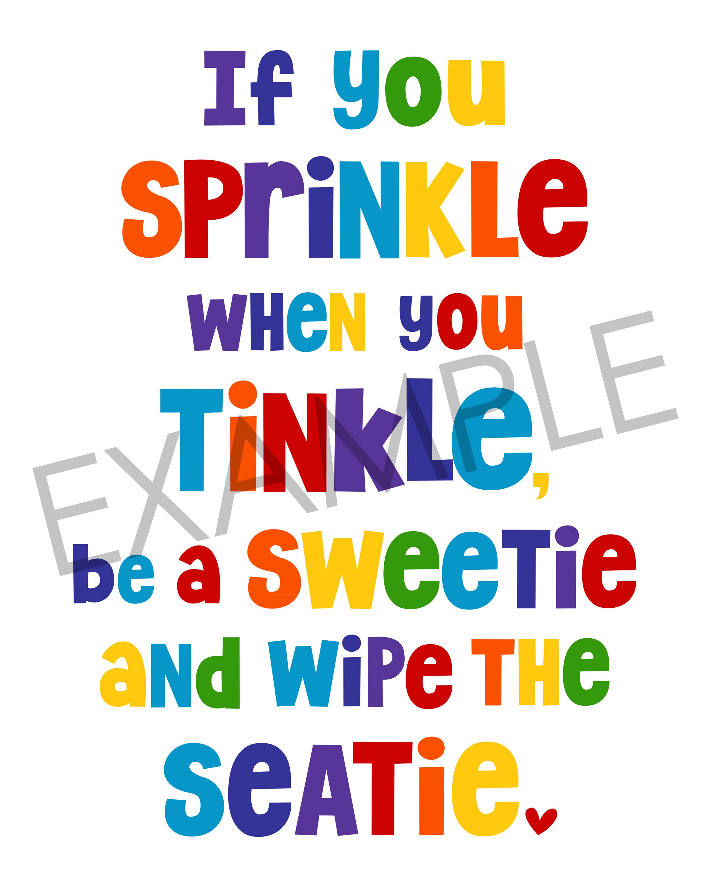 Bunte Kinder Badezimmer druckbare Zeichen Set von 9 | Etsy