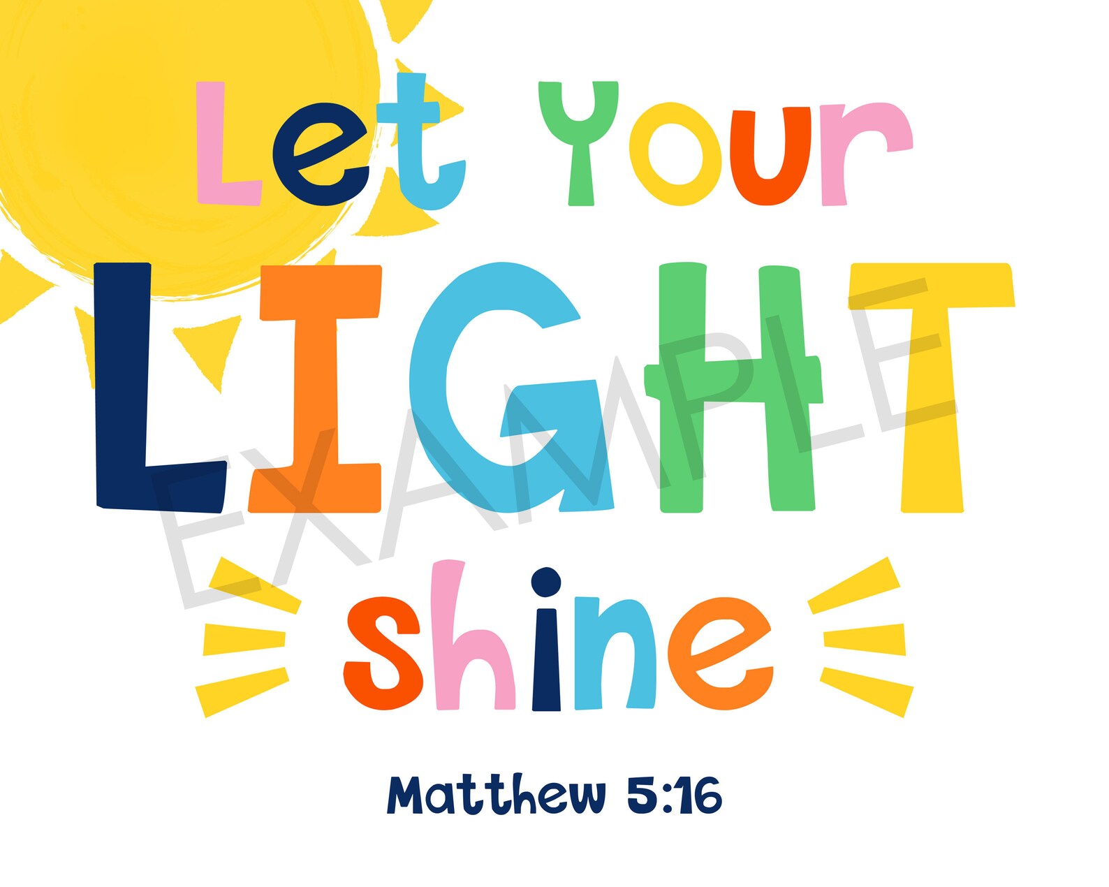 Christian Kids Room Inspirational Printable Wall Art Kids - Etsy