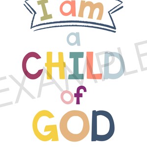 Christian Kids Room, Inspirational Printable Wall Art, Muted Neutral ...