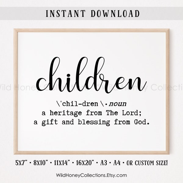Children Blessing Etsy