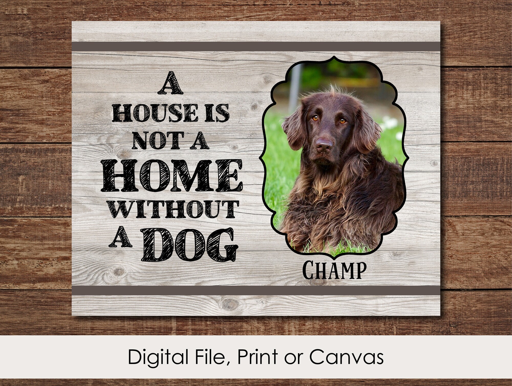 personalized dog decor