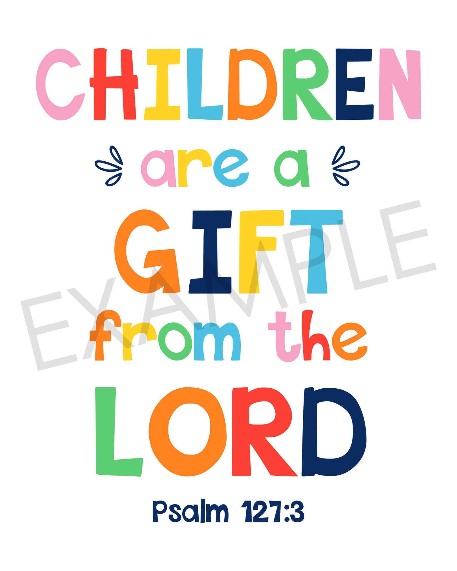 Christian Kids Room Inspirational Printable Wall Art Kids - Etsy