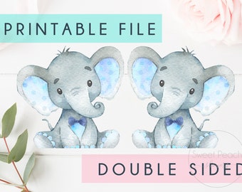 pix Cut Out Baby Elephant Template etsy