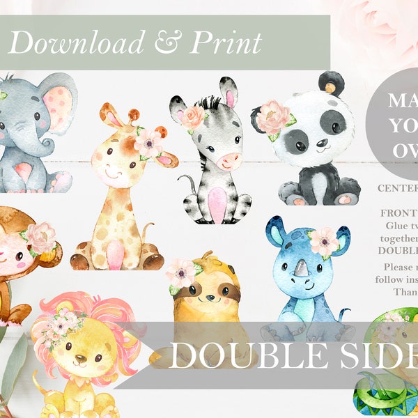 Jungle Cut Outs Etsy