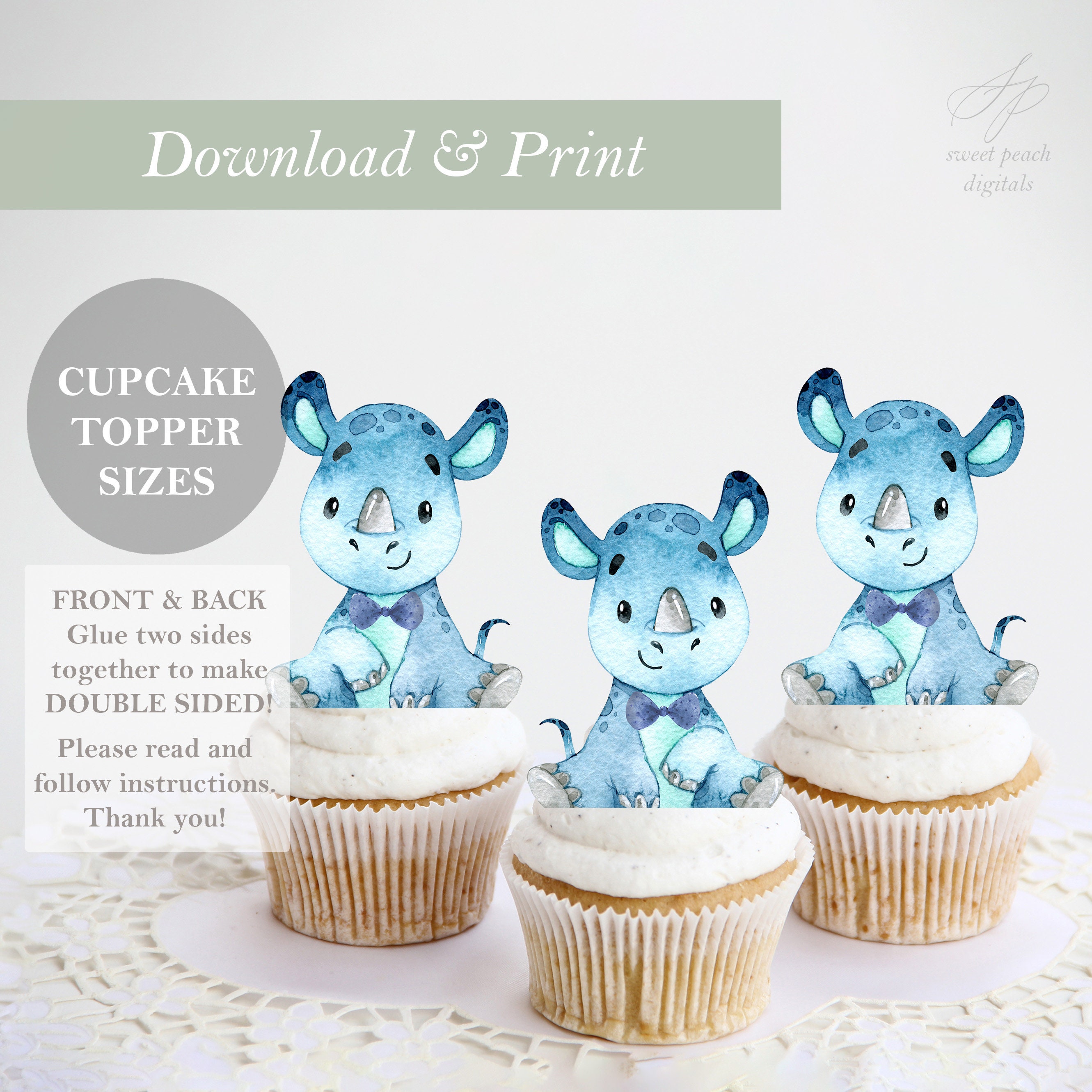 Topper Per Cupcake A Forma Di Orso, Decorazioni Per Feste Di Compleanno