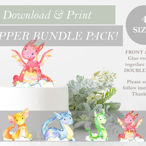 Dragon Cake Topper - Etsy