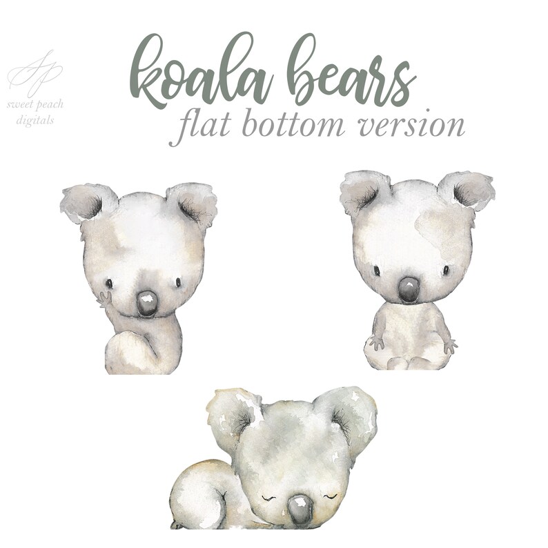LARGE Koala Bear Baby Shower Decor Cut Out Printable Stand up Etsy