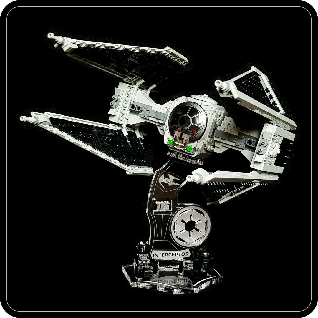 Display Stand 3D-ENGV Angled for Lego 75348 Mandalorian TIE Interceptor ...