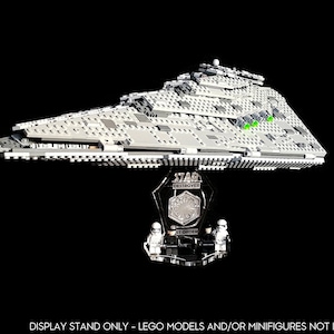 Display stand 3D for Lego 75190 Star Destroyer First Order + minifigures slots (A1024)