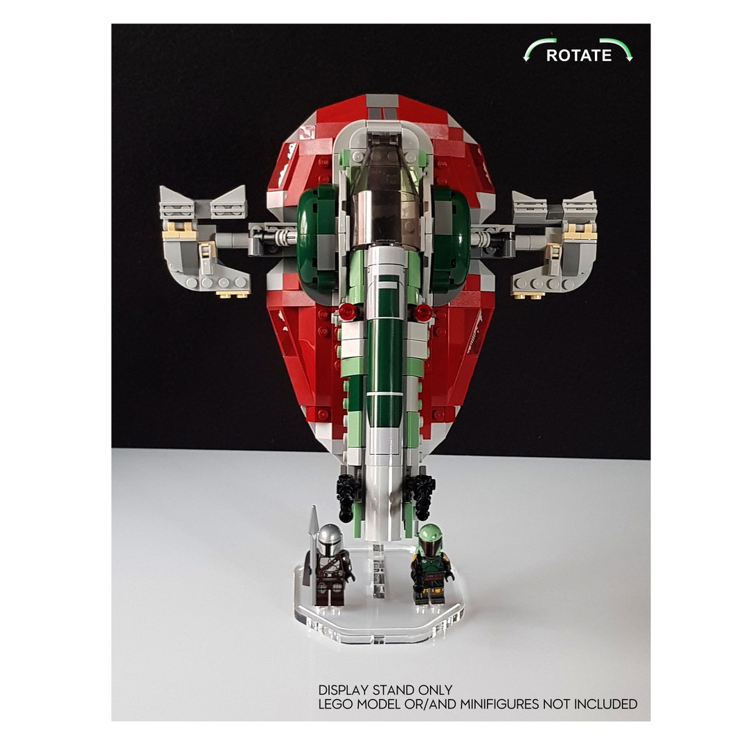 Display stand angled for Lego 75312 Boba Fett's Starship stand