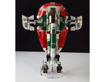 Display stand angled for Lego 75312 Boba Fett's Starship - stand only (A1065)