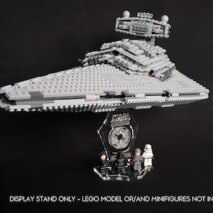 Display stand 3D + minifigs slots for Lego 75055 Star Destroyer - Imperial (A1025)