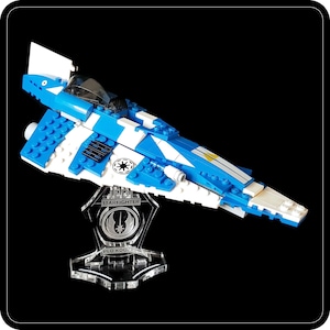 Display stand angled for Lego 8093 Plo Koon&#39;s Jedi Starfighter (A1079)