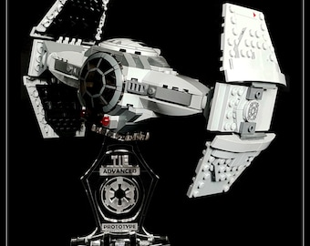 Display stand angled for Lego 75082 TIE Advanced Prototype (A1017)