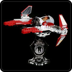 Display stand angled for Lego 75135 Obi Wan&#39;s Interceptor (A1016)