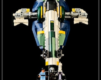 Display stand angled for Lego 75433 Jango Fett's Starship - stand only (A1120)