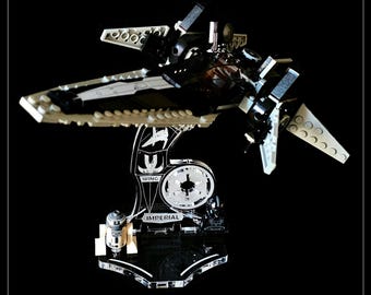 Display stand angled for Lego 7915 Imperial V-wing Starfighter (A1127)