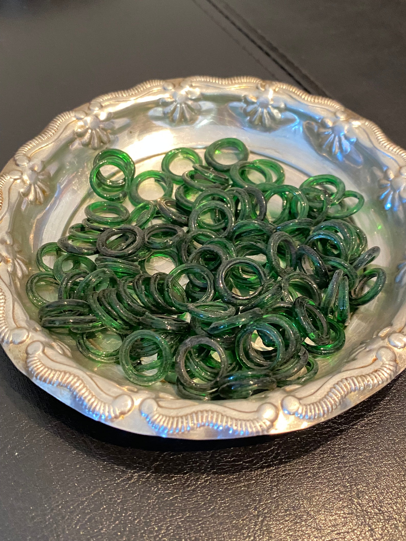 Small Green Bangles - Lakshmi Puja, Diwali, Worship - Set of 108