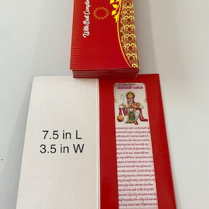 Silver card hanuman chalisa. Hanuman chalisa on silver card. Budget friendly gift ideas.