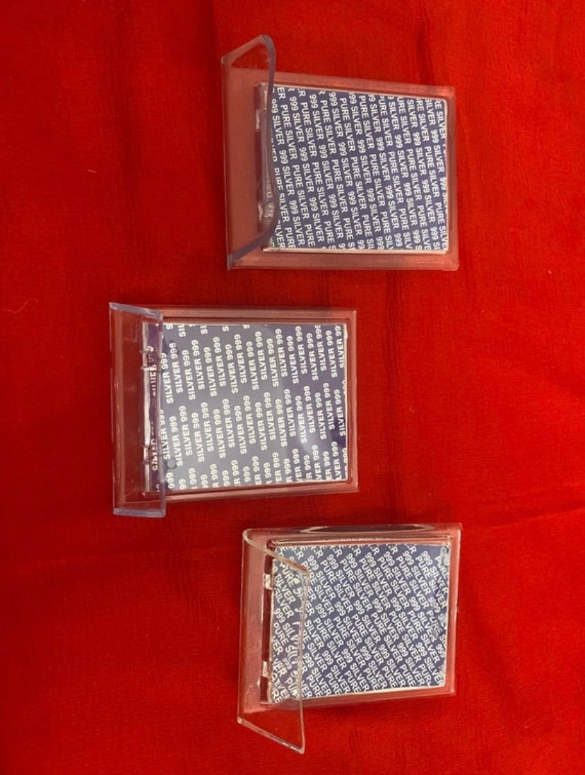 Large Pure Silver God Frame With Enamel Look. Lord Balaji Silver God