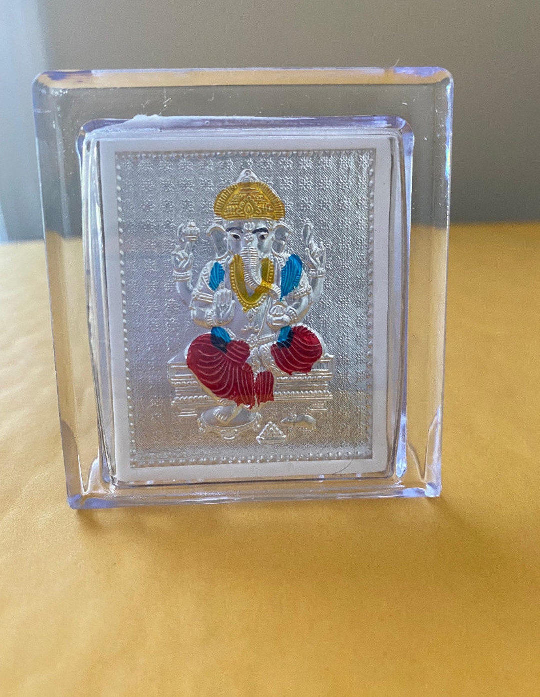 Pure Silver Lord Vinayaka Frames With Enamel. Budget Friendly Pure