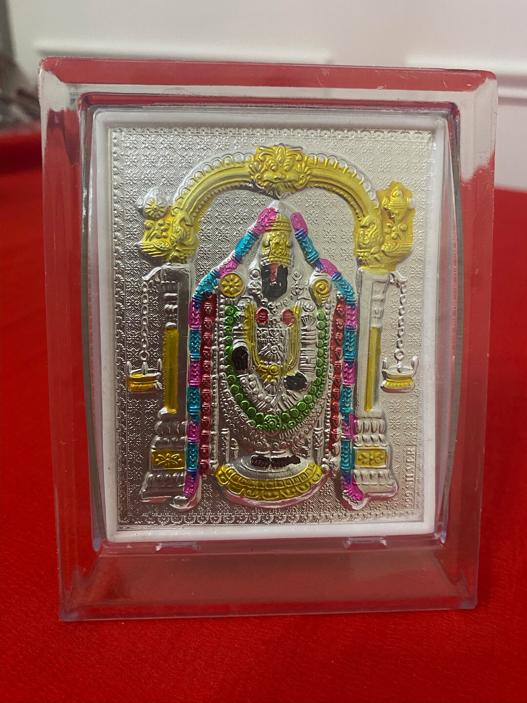 Medium Pure Silver Lord Sri Venkateswara Swamy Idol Frame - Etsy