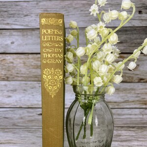 The Poems of Thomas Gray with a Selection of Letters and Essays Vintage Hardcover Book