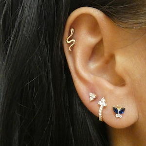 Snake Stud, Snake Earring, Small Studs, Small Earrings, Minimalist Studs, Minimalist Earrings