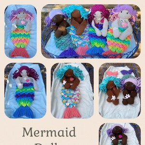 Mermaid Doll, Crochet Mermaid, Little Mermaid Doll, Fairy Doll, Handmade Dolls, Fairy Doll Handmade, Mermaid Crochet Doll, Fairy Plush, Gift