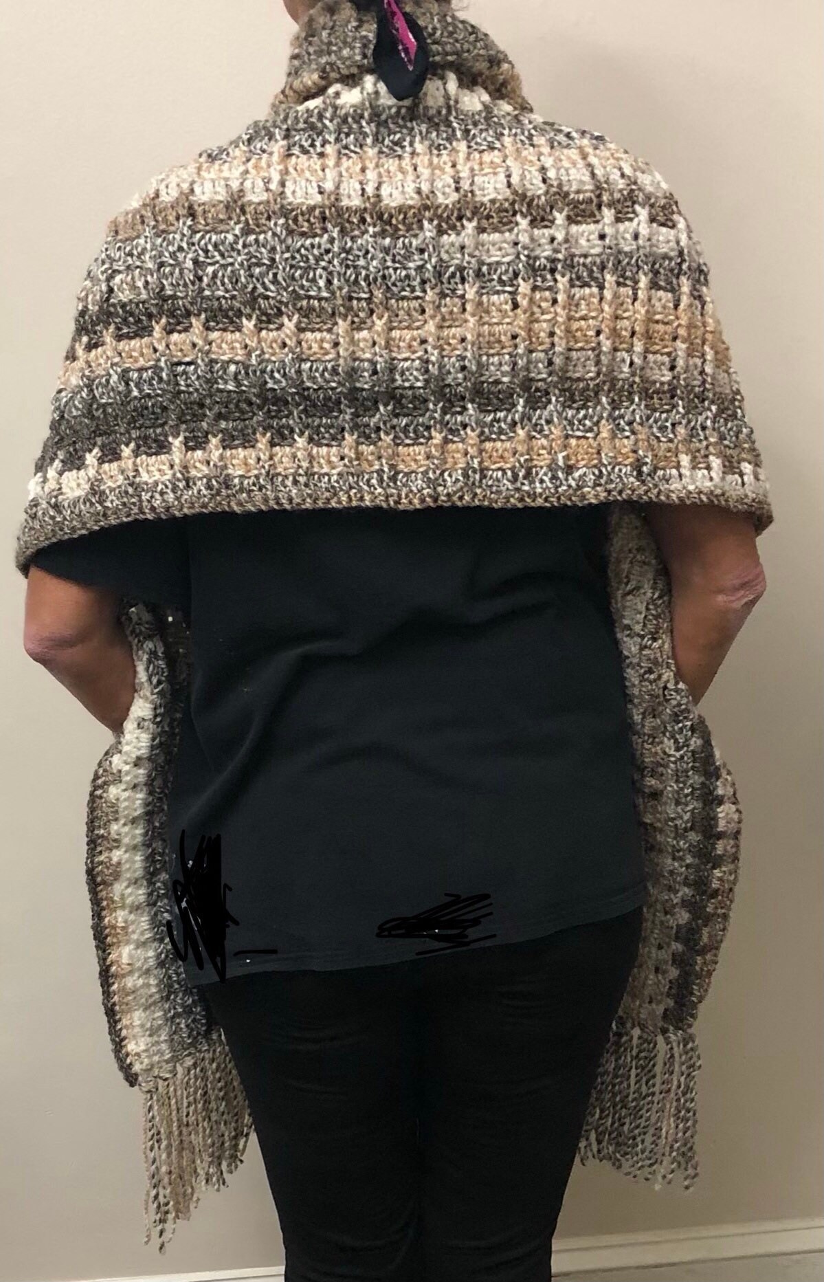 shawl wrap with pockets