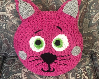 Magenta Cat Cuddle Pillow - Soft and Snuggly