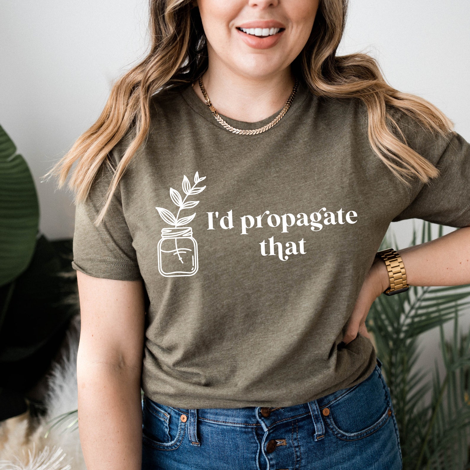 I'd Propagate That T-shirt Plant Lover Shirt - Etsy