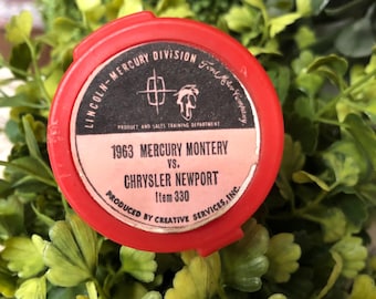 Vintage 1963 Mercury Montery vs Chrysler Newport Ford Sales Training Film Strip