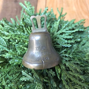 Antique Brass Liberty Bell Philadelphia Sesquicentennial Exposition 1926 Vintage Souvenir