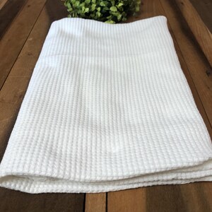 Baby Morgan Blanket White Cotton Thermal Waffle Weave Vintage Receiving