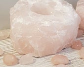 Rose Quartz Tea Light Holder