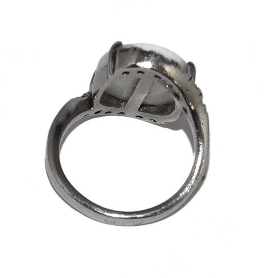 Bague en argent massif 925 et onyx noir T 52 54 58 bijou ring