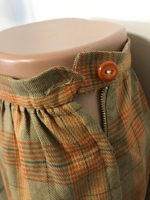 VTG 60’s 70’s Kelita Designer Vintage Mod Plaid O… - image 8