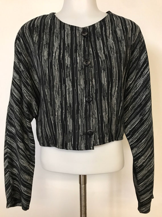 VTG 80's 90's Two At Designer Vintage Black & Whi… - image 6