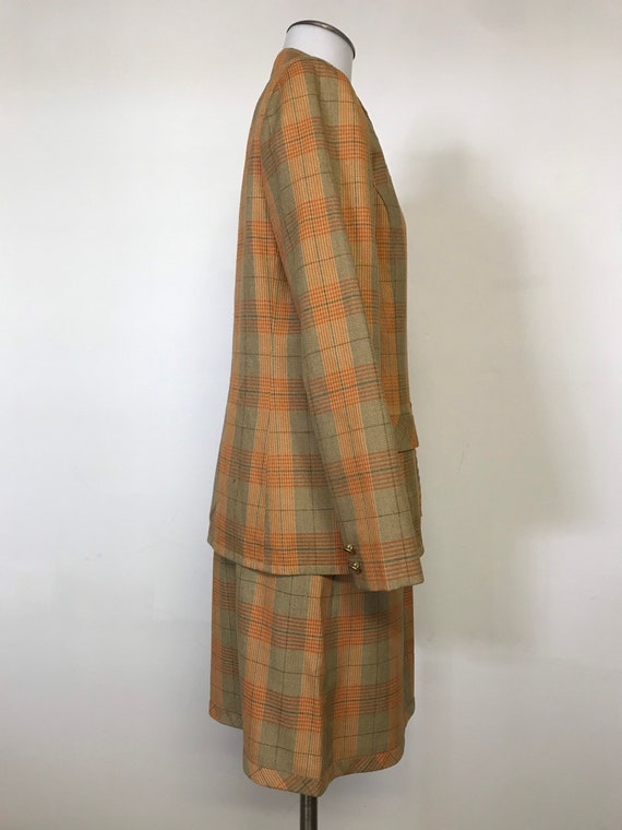 VTG 60’s 70’s Kelita Designer Vintage Mod Plaid O… - image 3