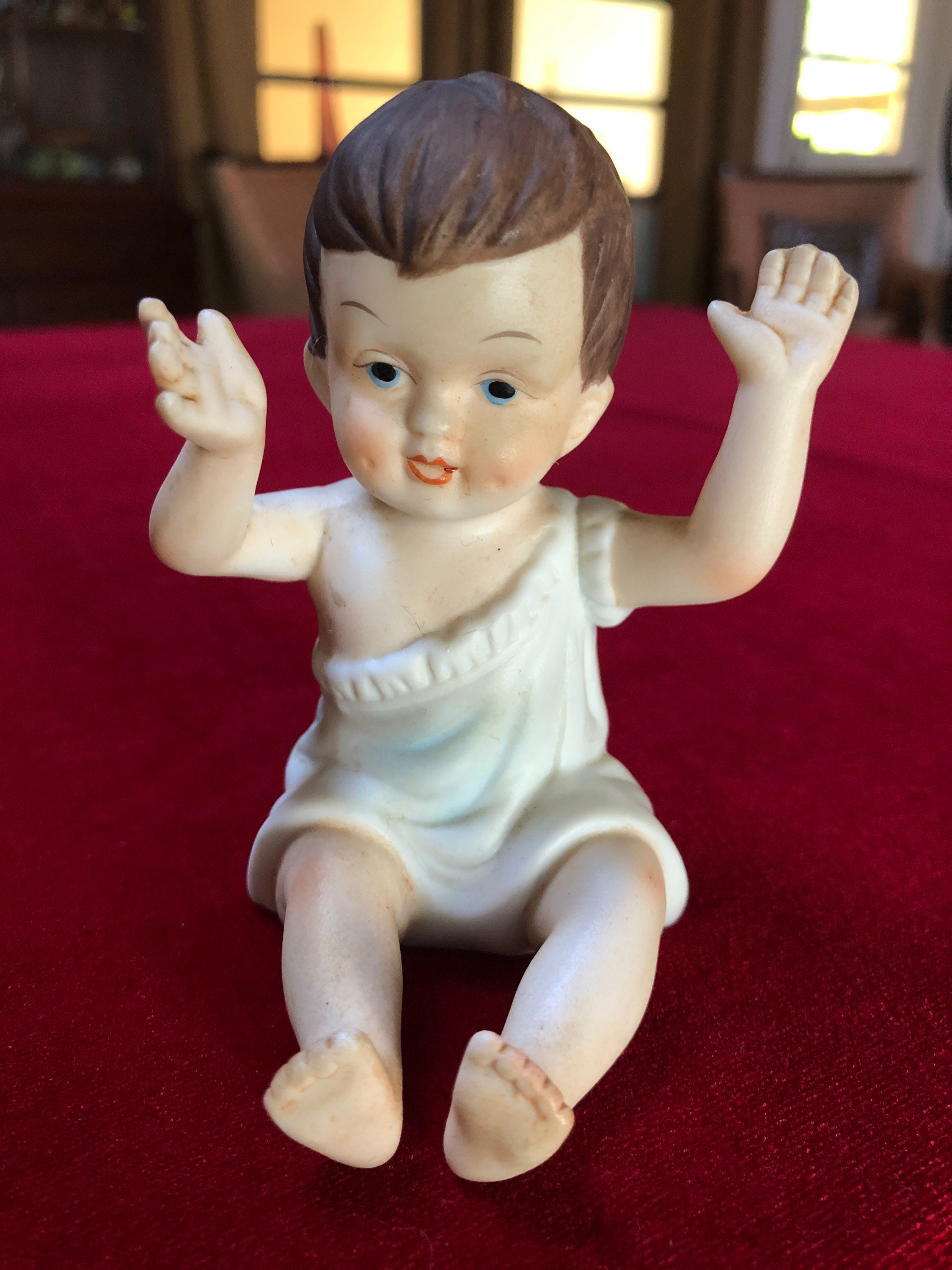 Porcelain Baby Figurine by Flambro of Taiwan ROC 3.75 High Etsy