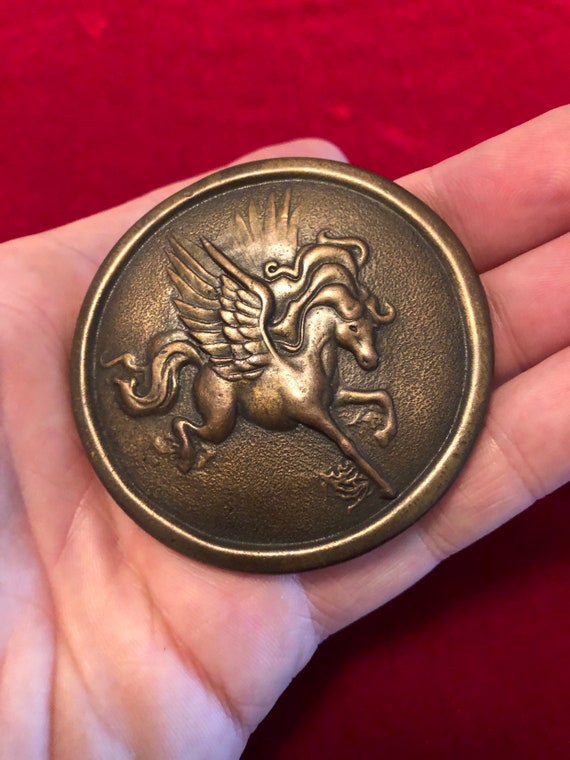 1976 Dege Designs From Indiana Metal Craft Pegasus Belt  display picture 2