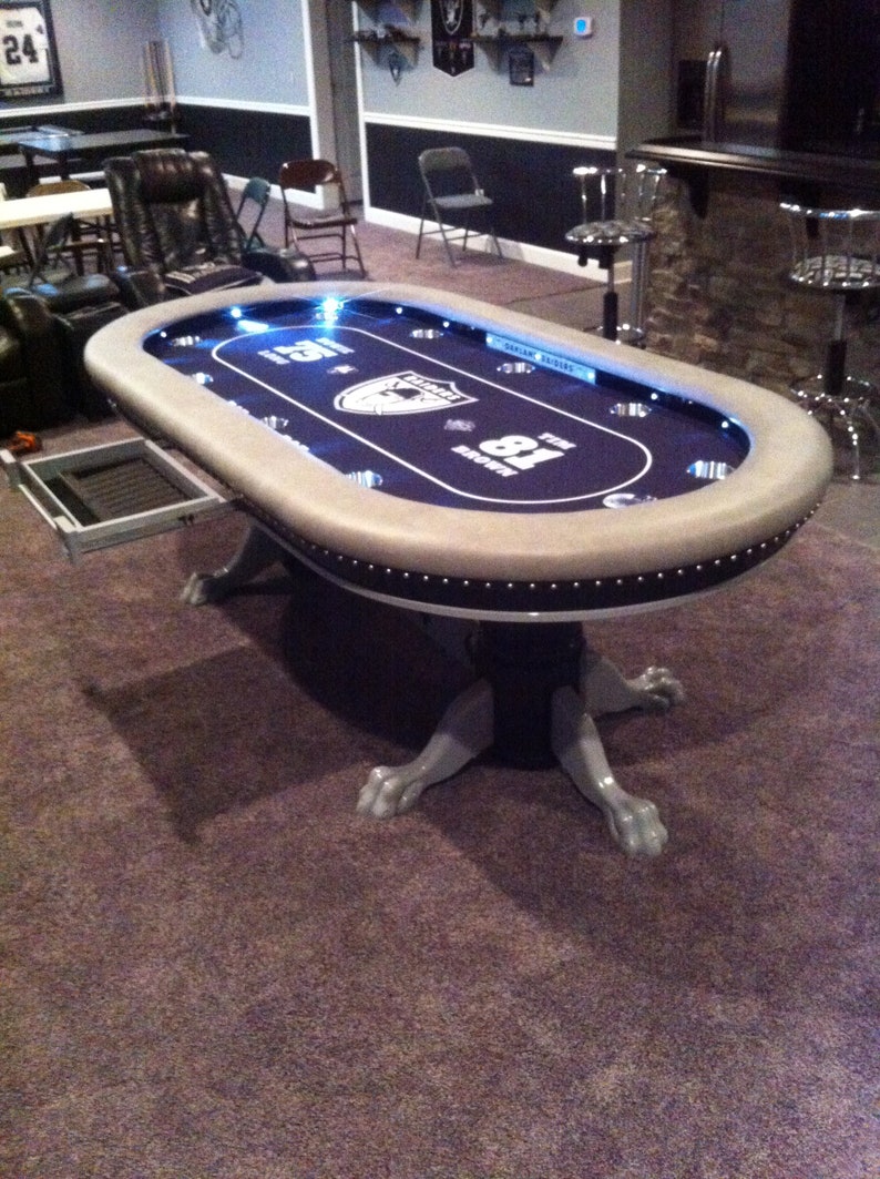 Professional Custom Poker Tables Etsy