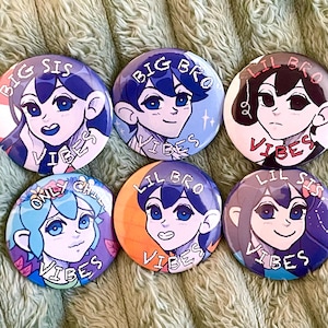 Omori Character Pins (series 1) - Etsy
