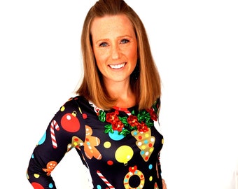 women's tacky christmas outfit