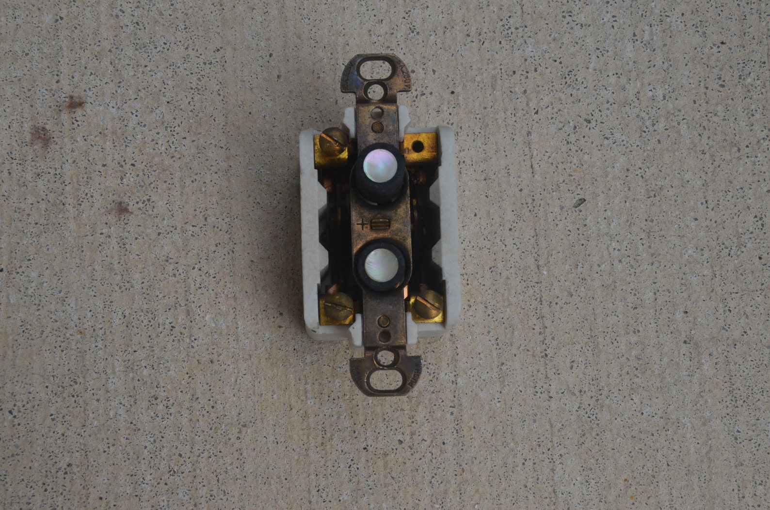 Antique 3Way Porcelain Push Button Light Switch Double Etsy